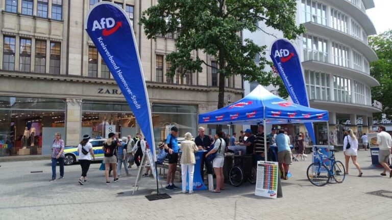 Infostand der AfD Hannover
